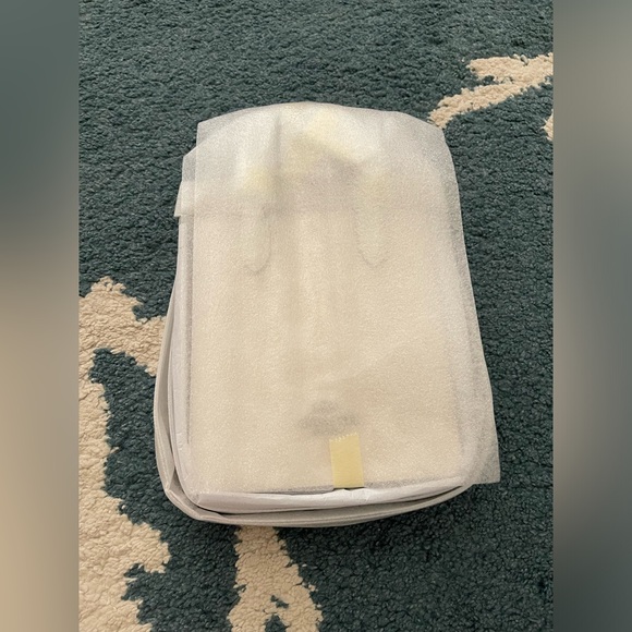 North south mini tote in signature glacier white canvas - Picture 9 of 10